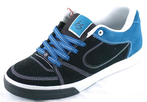ES SQUARE ONE SHOE IN BLACK, ROYAL BLUE, AND WHITE
