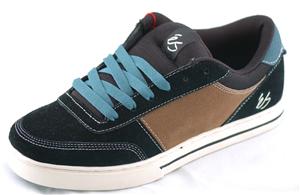 ES TRILOGY SHOE IN BLACK AND BROWN