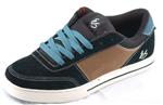 ES TRILOGY SHOE IN BLACK AND BROWN