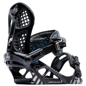 K2 AUTO UPRISE BLACK SNOWBOARD BINDINGS