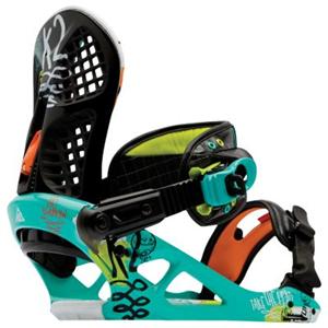 K2 AUTO UPRISE TEAL SNOWBOARD BINDINGS
