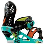 K2 AUTO UPRISE TEAL SNOWBOARD BINDINGS