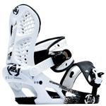K2 FORMULA BLACK AND WHITE SNOWBOARD BINDINGS