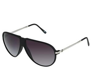 ELECTRIC TYP1 SUNGLASSES WITH MATTE BLACK FRAMES AND A GREY GRADIENT LENS