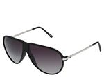 ELECTRIC TYP1 SUNGLASSES WITH MATTE BLACK FRAMES AND A GREY GRADIENT LENS
