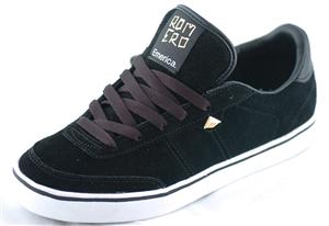 EMERICA ROMERO SHOE IN BLACK, WHITE, AND GUM
