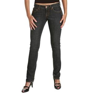 VOLCOM WOMENS COLETE SKINNY PANTS IN IWS (INDIGO WASHED STRETCH RINSE)