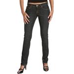 VOLCOM WOMENS COLETE SKINNY PANTS IN IWS (INDIGO WASHED STRETCH RINSE)