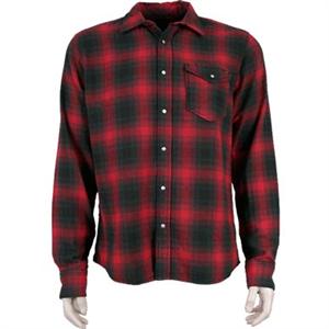 VOLCOM SHELDON LONG SLEEVE SHIRT IN RED