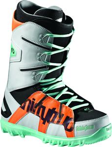 THIRTY TWO (32) LASHED SNOWBOARD BOOTS IN GREY, BLACK, AND ORANGE
