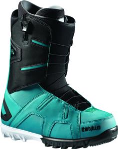 THIRTY TWO (32)  LASHED FAST TRACK SNOWBOARD BOOTS IN BLACK, BLUE, AND WHITE