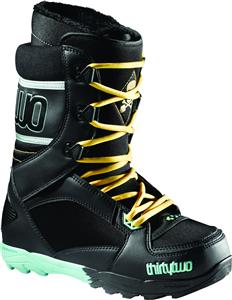 THIRTY TWO (32) PROSPECT SNOWBAORD BOOTS IN BLACK AND MINT