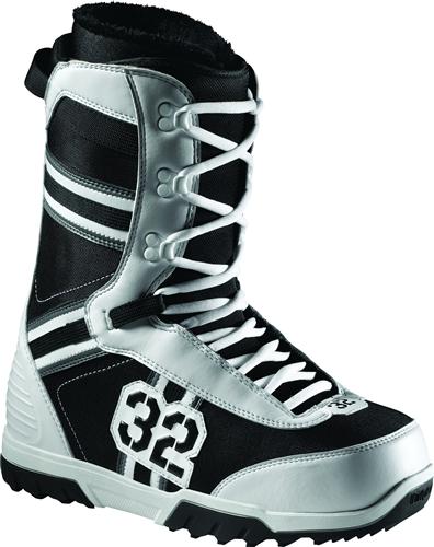THIRTY TWO (32) EXUS SNOWBOARD BOOTS IN WHITE, BLACK, AND GREY