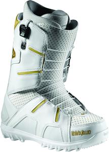 THIRTY TWO (32) WOMENS LASHED FAST TRACK SNOWBOARD BOOTS IN WHITE AND GOLD