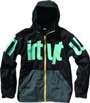 THIRTY TWO SHILOH SHELL JACKET IN BLACK AND CHARCOAL