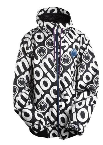 NOMIS HOODY JACKET IN BIG PRINT