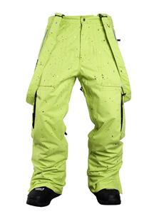 NOMIS SIMON SIGNATURE SHELL CARGO PANT IN LIME SPLATTER