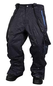 NOMIS SIMON SIGNATURE CARGO SHELL PANT IN BLACK SPLATTER