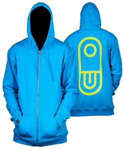 AIRBLASTER AIRPILL HOODY IN BRIGHT BLUE