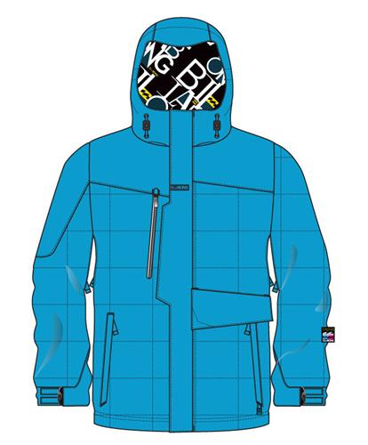 BILLABONG DOWN FAUX SHO JACKET IN ELECTRIC BLUE