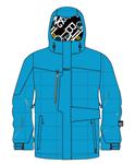BILLABONG DOWN FAUX SHO JACKET IN ELECTRIC BLUE