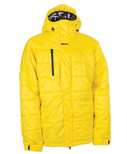 BILLABONG DOWN FAUX SHO JACKET IN CYBER YELLOW