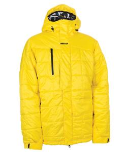 BILLABONG DOWN FAUX SHO JACKET IN CYBER YELLOW