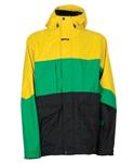 BILLABONG QUEST INSULATED JACKET IN CYBER YELLOW WITH BRIGHT GREEN AND BLACK