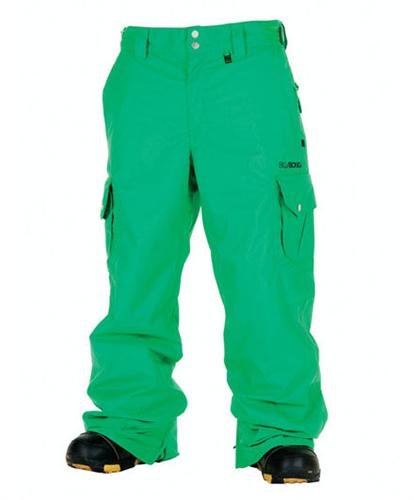 BILLABONG FUHLEY PANT IN BRIGHT GREEN WITH BLACK CONTRAST