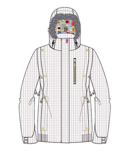 BILLABONG WOMENS PEACE JACKET IN WHITE