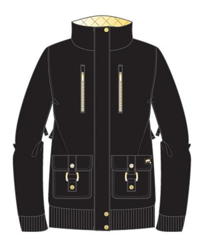 BILLABONG WOMENS BLING JACKET IN BLACK