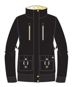 BILLABONG WOMENS BLING JACKET IN BLACK