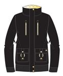 BILLABONG WOMENS BLING JACKET IN BLACK