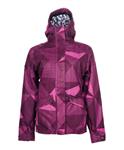 BILLABONG WOMENS LADY JACKET IN BIG GEO PRINT FREESIA ON BAGOTA BERRY