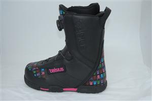 CELSIUS WOMENS FENOM BOA SNOWBOARDING BOOTS IN THE SKULL PRINT