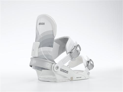 UNION WOMENS CADET LADY SNOWBOARD BINDINGS IN SILVER SIZE SMALL/MEDIUM