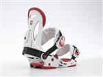 UNION FORCE SL SNOWBOARD BINDINGS IN WHITE AND RED