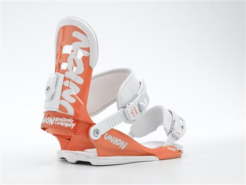 UNION CONTACT SNOWBOARD BINDINGS IN ORANGE