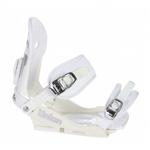 UNION CADET DLX SNOWBOARD BINDINGS IN WHITE AND SILVER