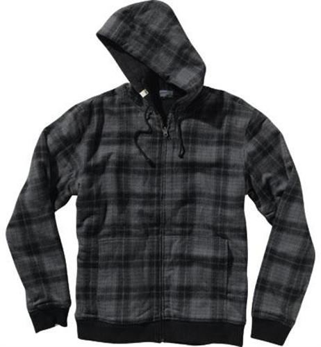 ALTAMONT TWO BITS REVERSIBLE HOODED SWEATSHIRT IN BLACK