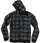 ALTAMONT TWO BITS REVERSIBLE HOODED SWEATSHIRT IN BLACK