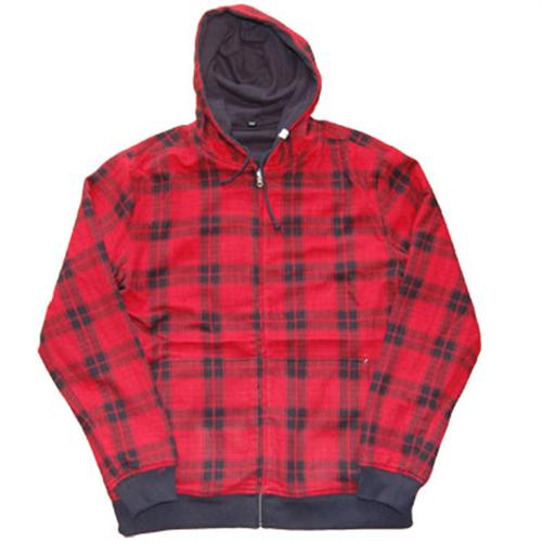 ALTAMONT TWO BITS REVERSIBLE HOODED SWEATSHIRT IN RED