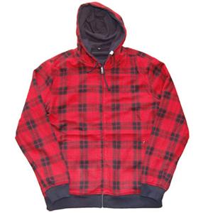 ALTAMONT TWO BITS REVERSIBLE HOODED SWEATSHIRT IN RED
