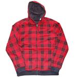 ALTAMONT TWO BITS REVERSIBLE HOODED SWEATSHIRT IN RED
