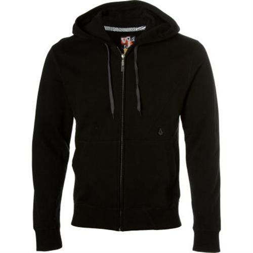 VOLCOM DUSTER SHERPA SWEATSHIRT IN BLACK