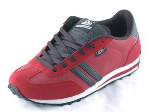 DVS VOLARI SHOE IN RED AND BLACK SUEDE