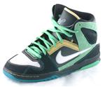 NIKE 6.0 ZOOM ONCORE HIGH SHOE IN BLACK, WHITE, AND GREEN SPARK