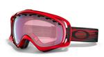 OAKLEY CROWBAR GOGGLES IN BRIGHT RED WITH A PINK IRIDIUM LENS