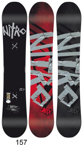 NITRO BRYAN FOX ONE OFF SNOWBOARD 157 CM