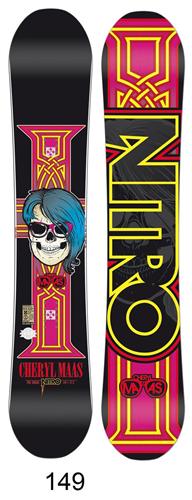 NITRO WOMENS CHERYL PRO SNOWBOARD 149 CM